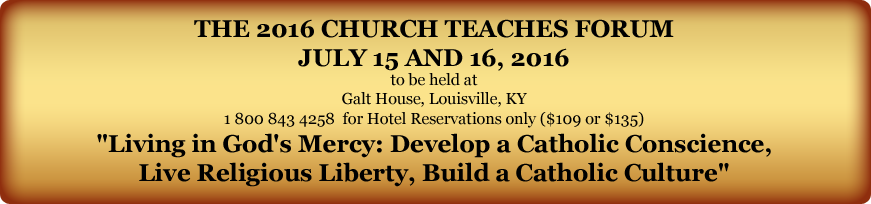 Church Teaches Forum